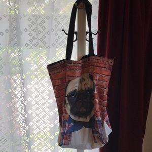 Pug tote. Medium size.